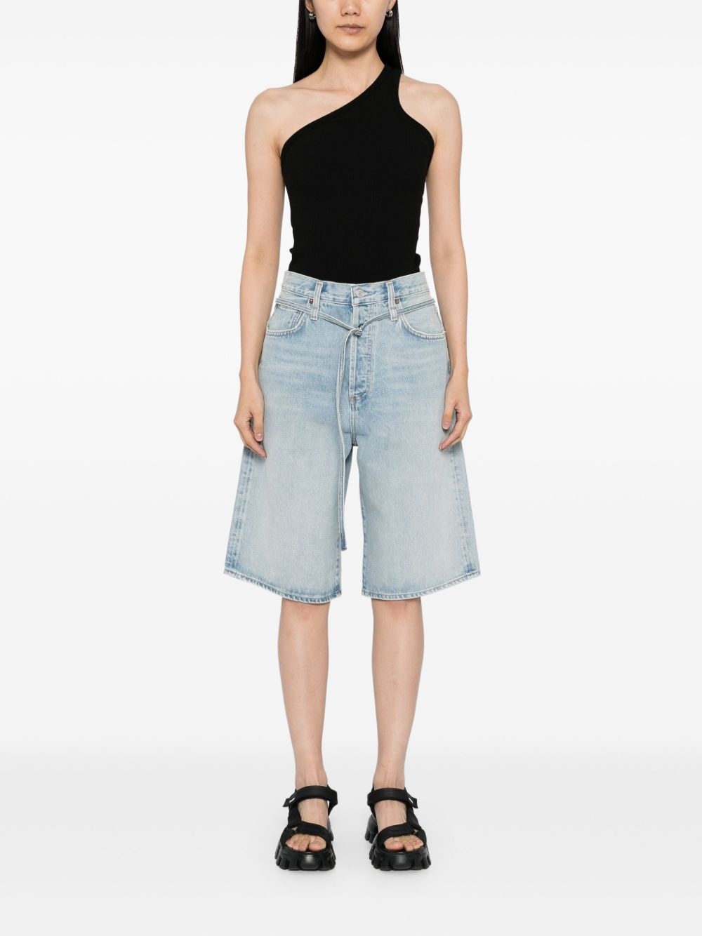 fine-ribbed top - 2