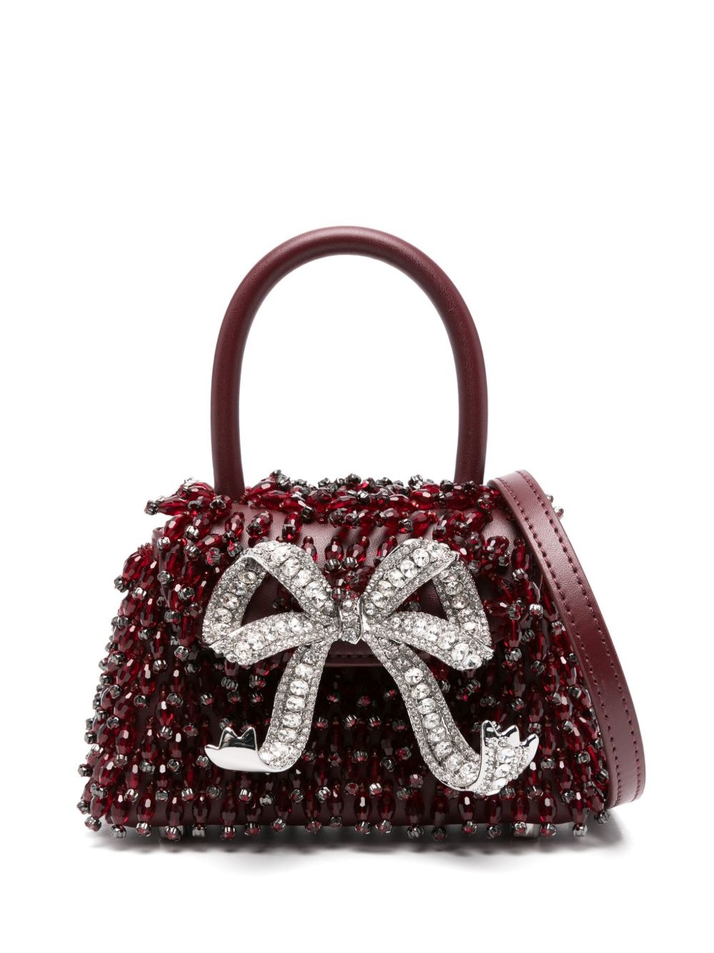 crystal-embellished mini bag - 1