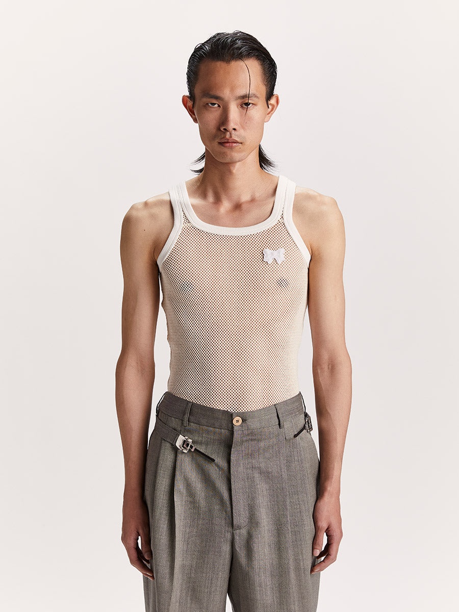 MAGLIANO Fiocco Tank Top Dirty White | REVERSIBLE