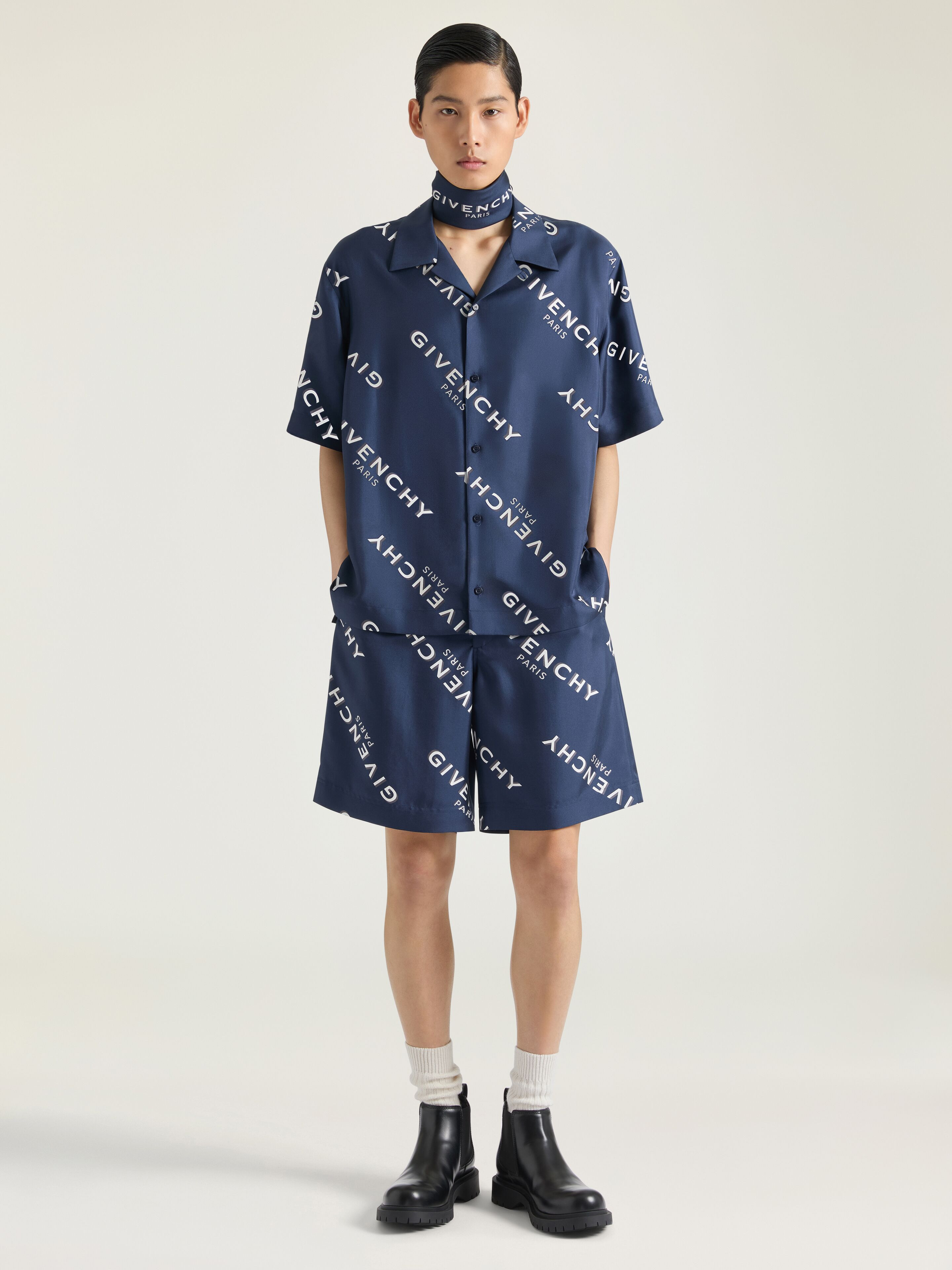 GIVENCHY SHADOW PRINTED SHIRT IN SILK - 4