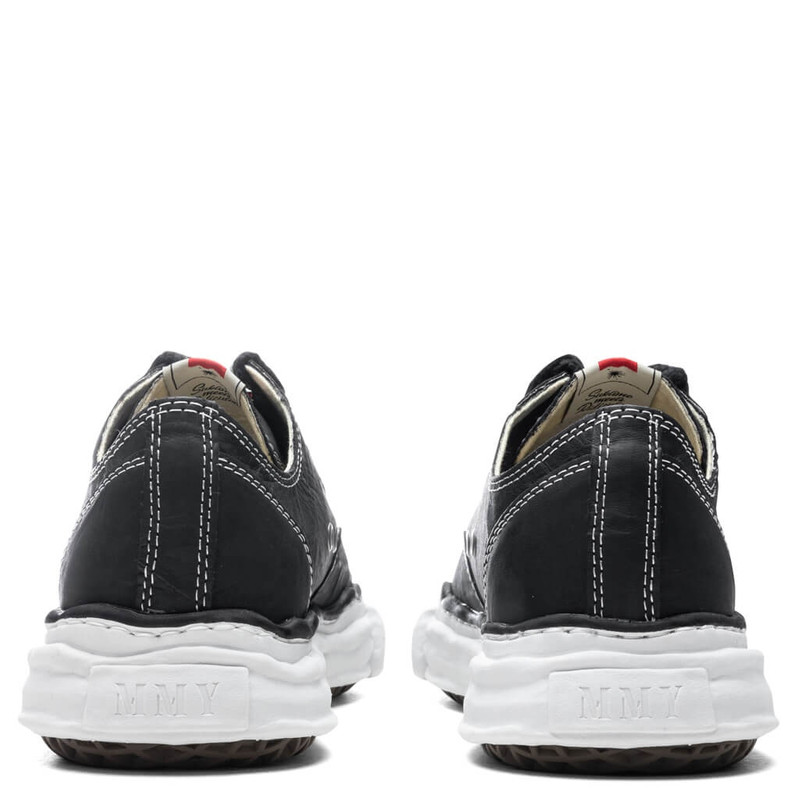 Maison MIHARAYASUHIRO PETERSON LOW OG SOLE PAPER LIKE LEATHER SNEAKER - BLACK outlook