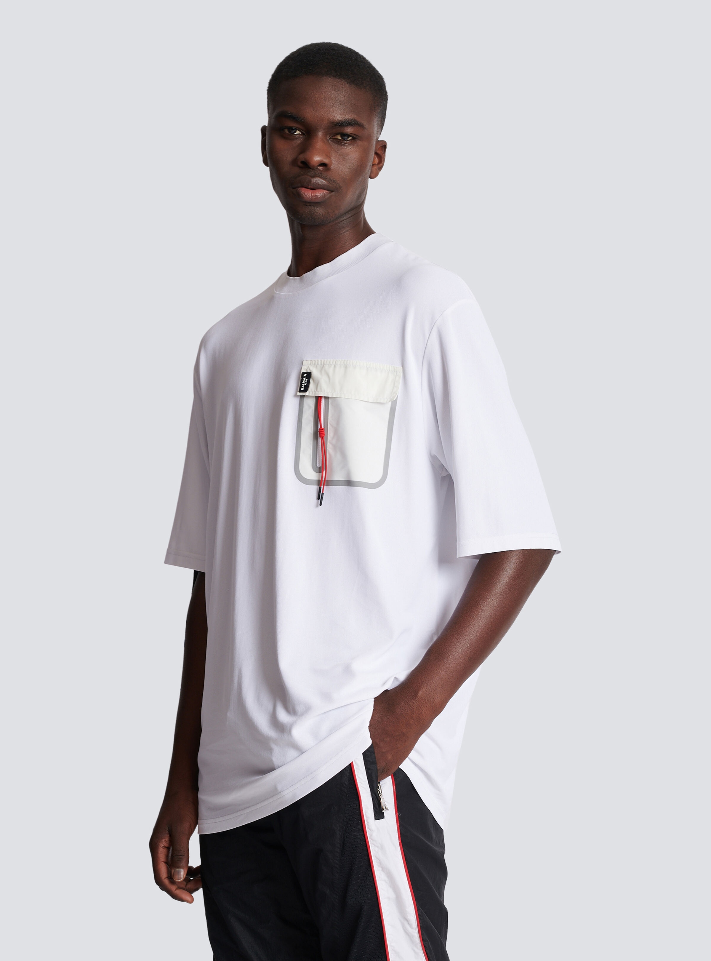 Balmain x Puma - Oversized T-shirt with pocket - 7