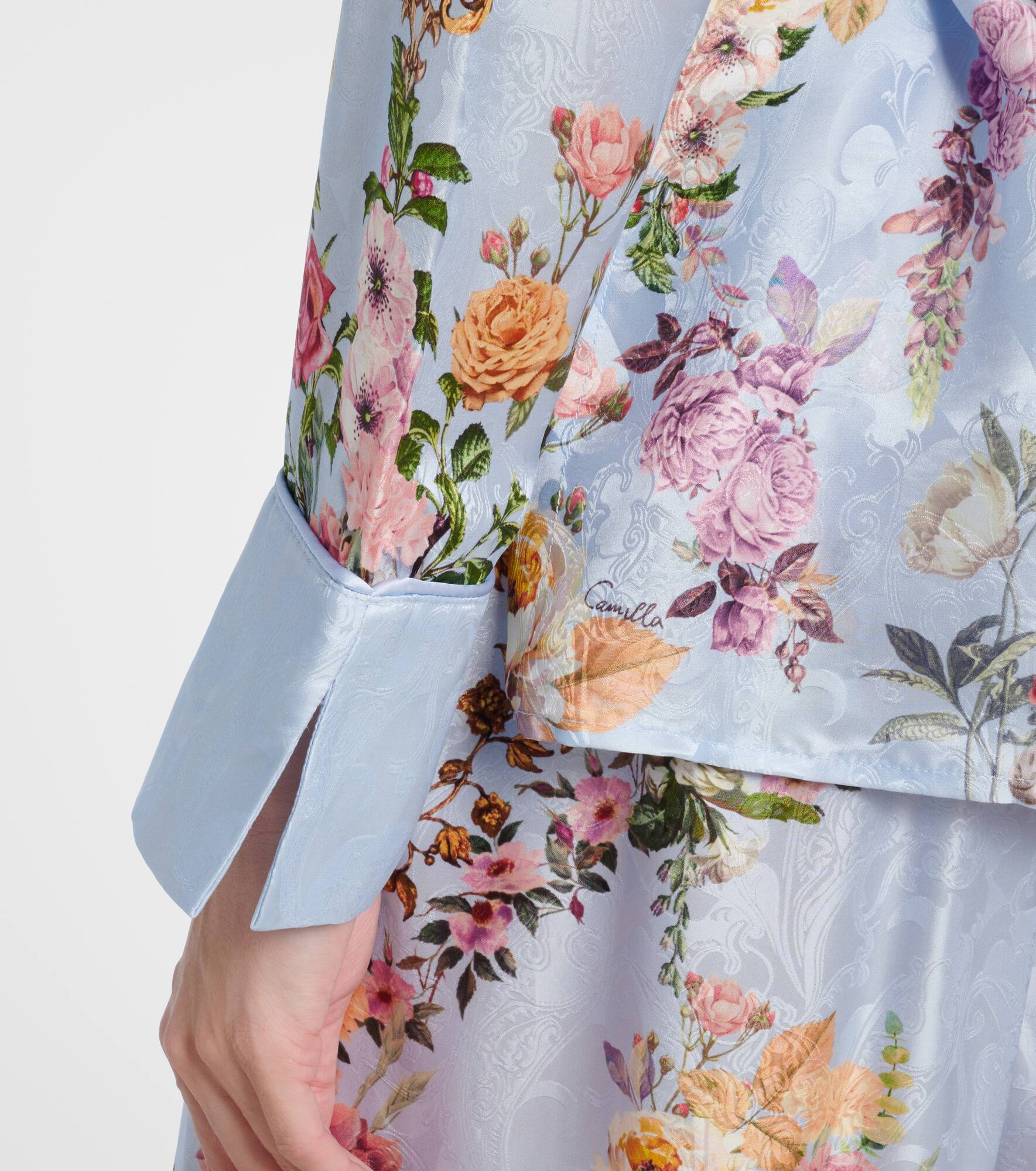 Tiled In Time belted floral jacket - 5