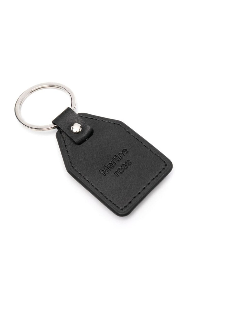 Martine Rose logo-plaque leather keyring outlook