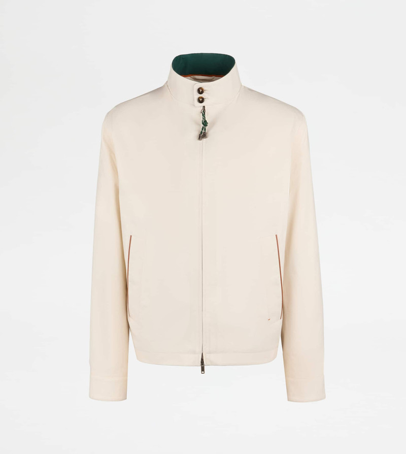 JACKET IN TECHNICAL COTTON - BEIGE 1