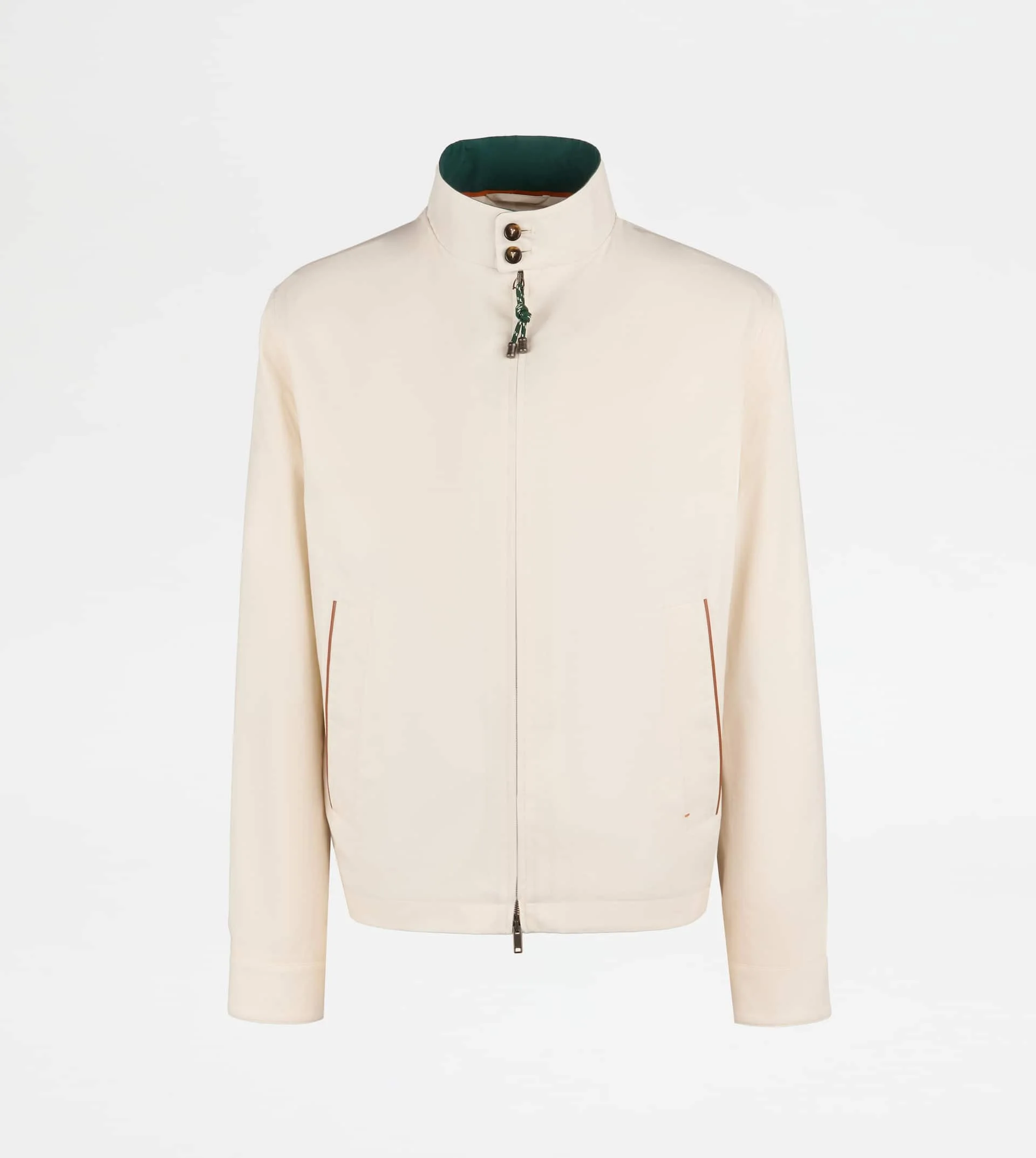 JACKET IN TECHNICAL COTTON - BEIGE - 1