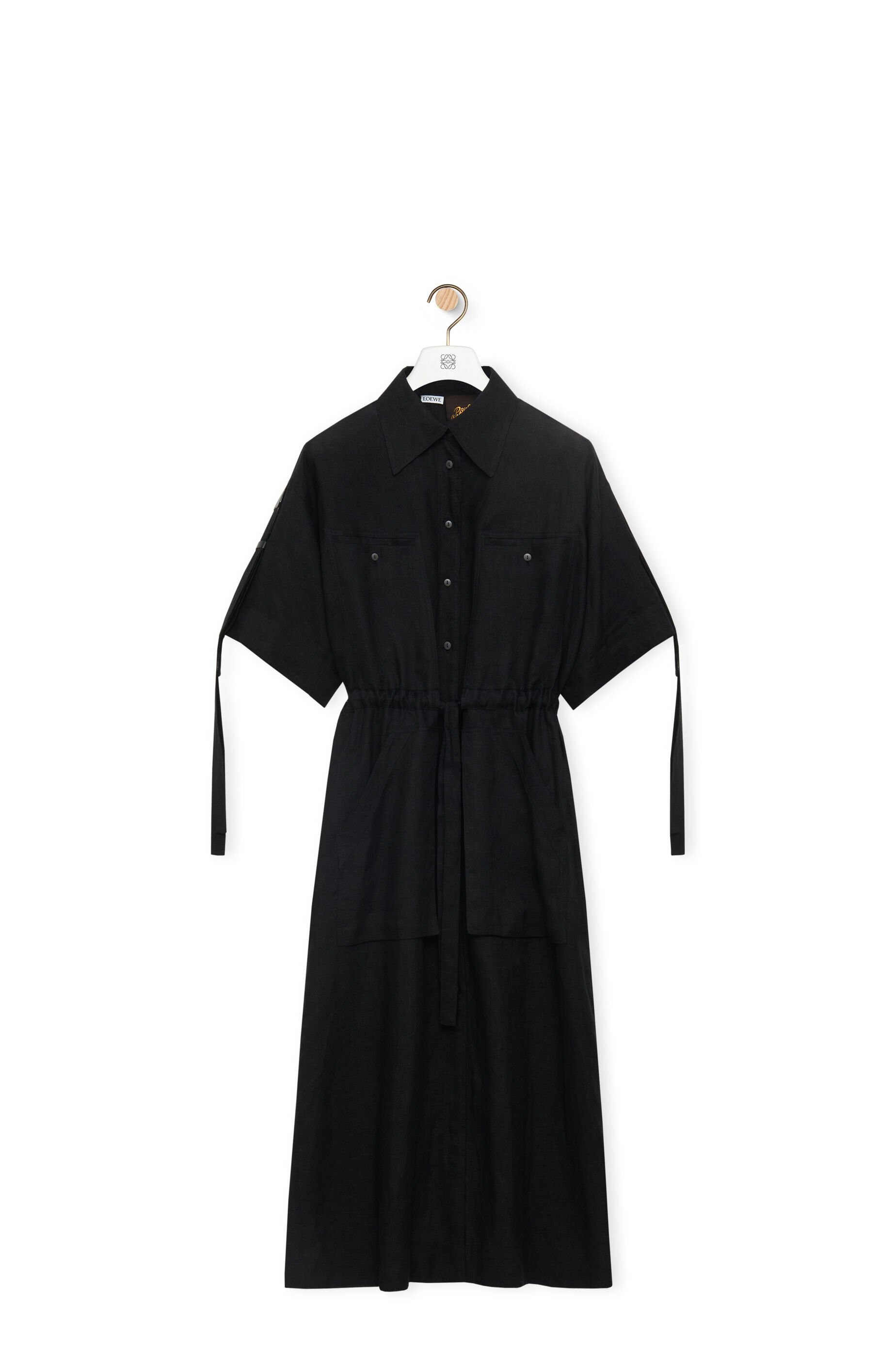 Workwear midi dress in linen - 1