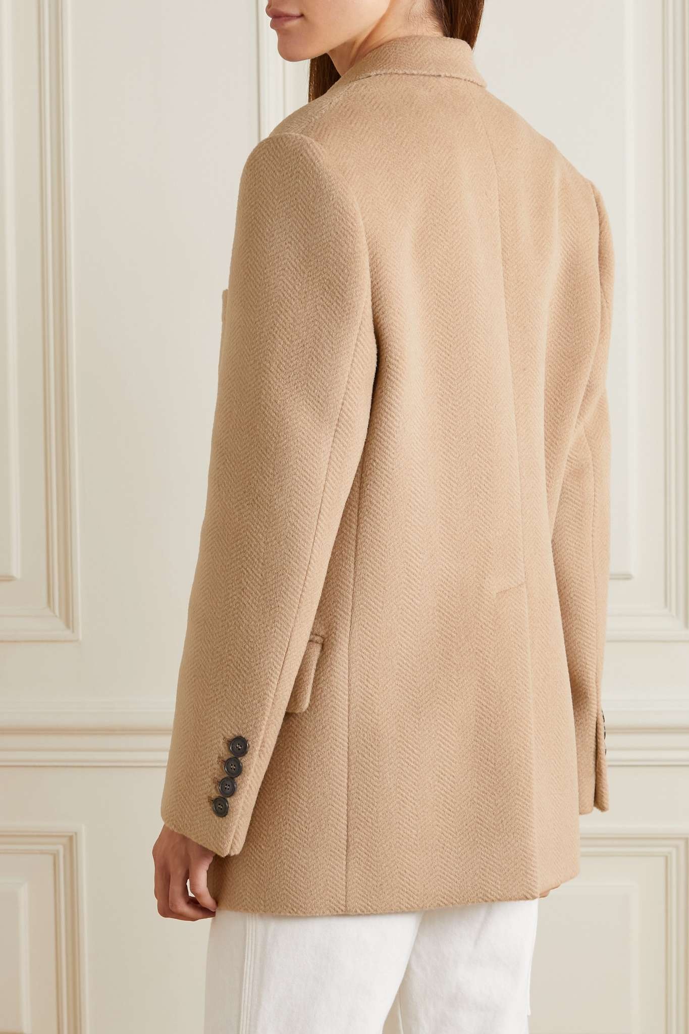 Herringbone wool blazer - 4