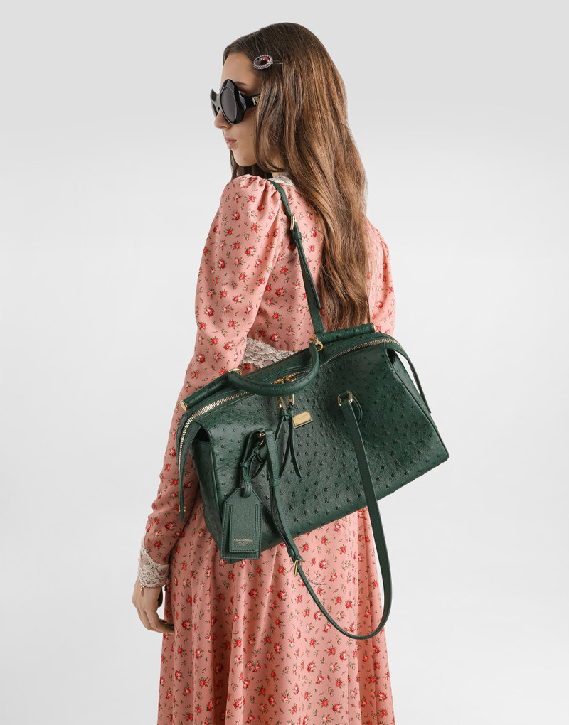 Dolce & Gabbana Vittoria ostrich leather handbag outlook