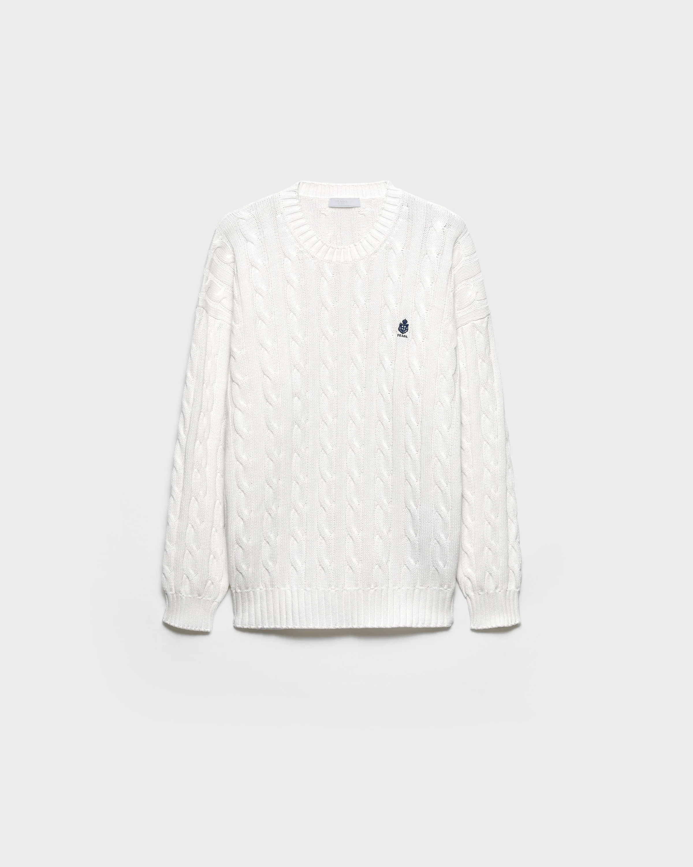 Cotton crew-neck sweater - 1