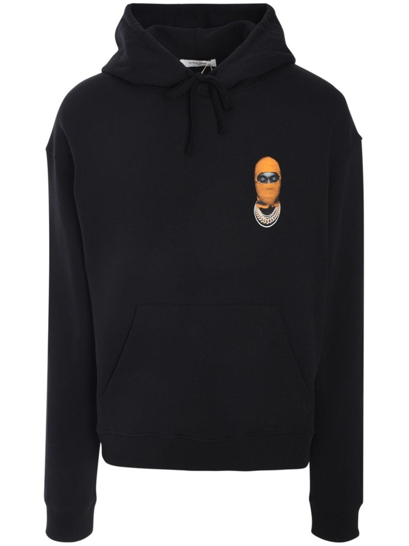 graphic-print cotton hoodie 1