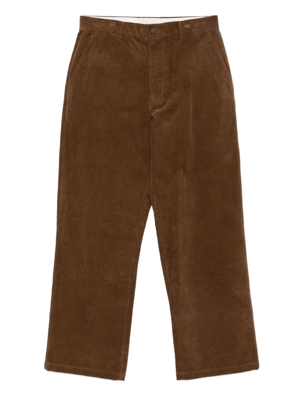 corduroy straight-leg trousers - 1