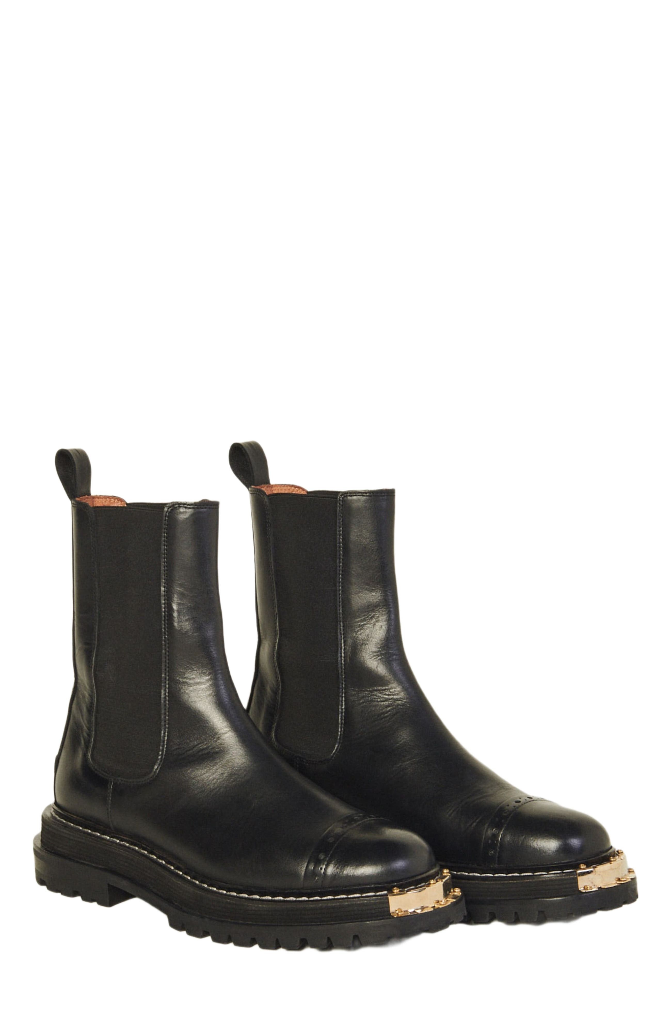 SANDRO Ankle boots with notched sole in Black at Nordstrom - 2