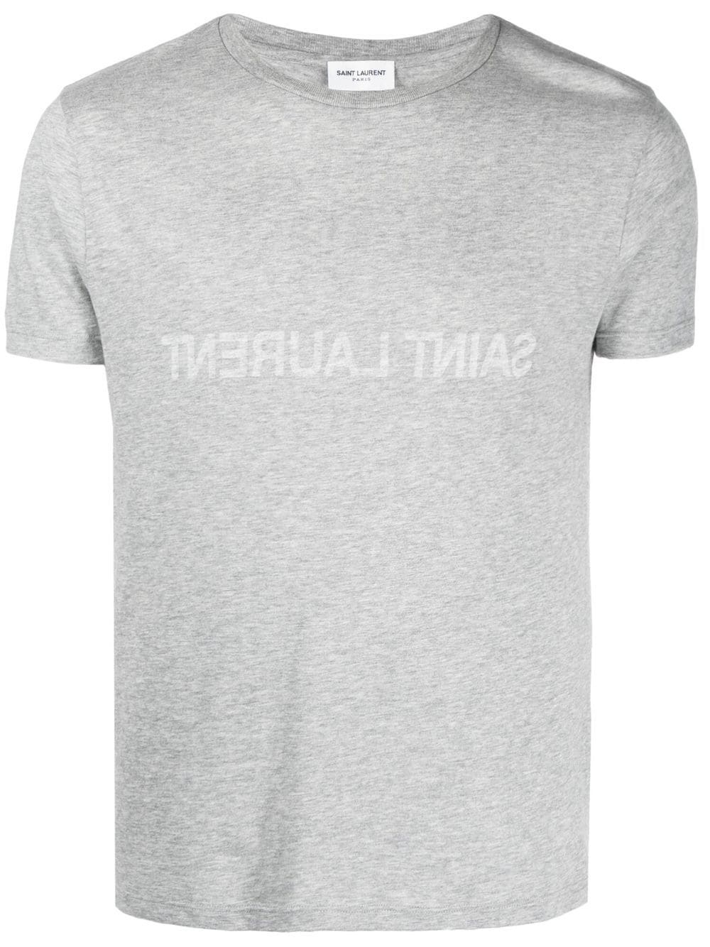 reverse logo-print short-sleeve T-shirt - 1
