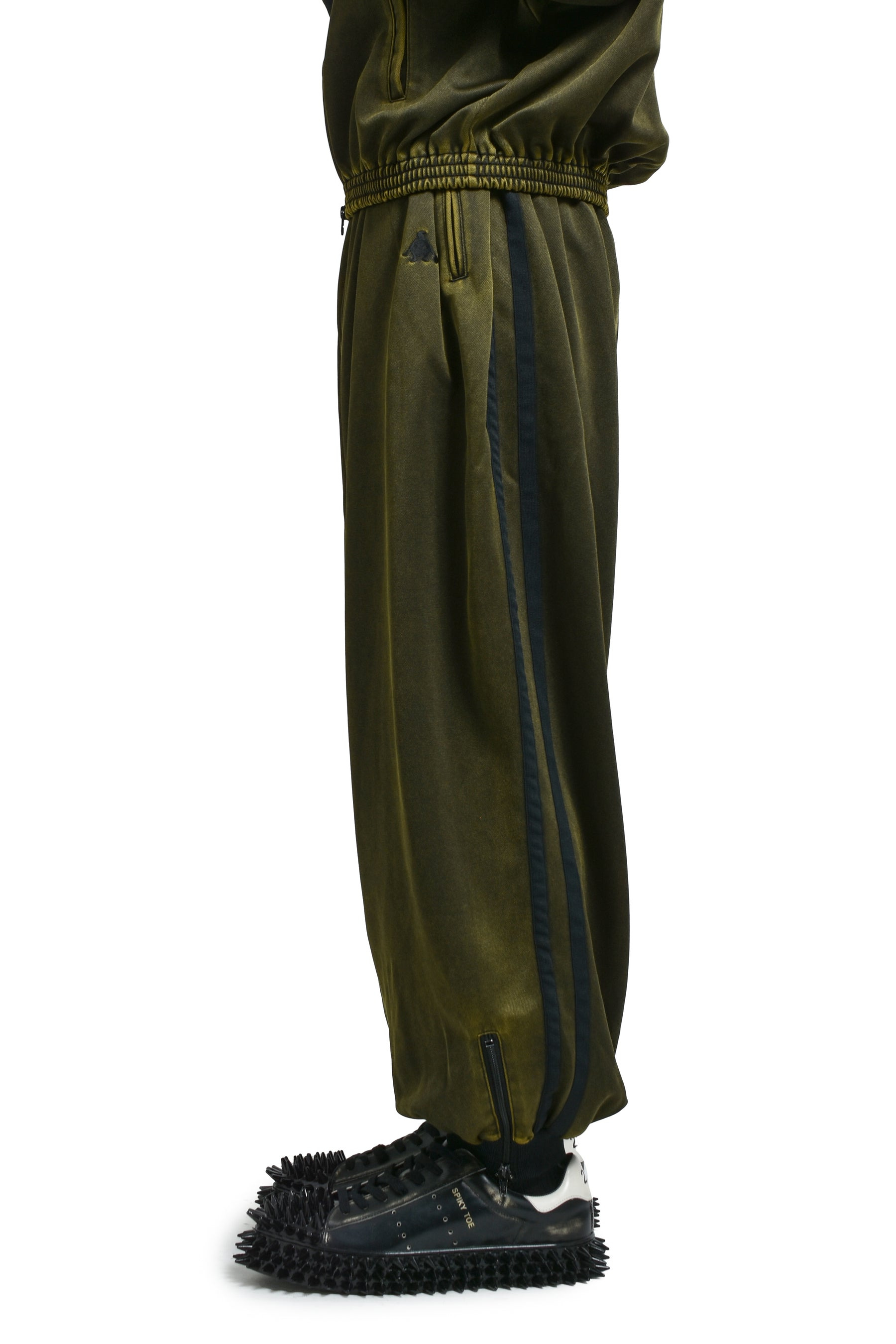FADED BLACK TRACK PANTS / YEL - 3