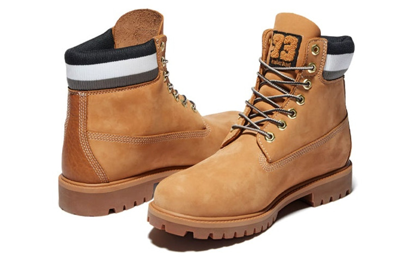 Timberland Timberland Heritage 6 Inch Waterproof Boot 'Wheat Nubuck with Black' A2GYX231 outlook