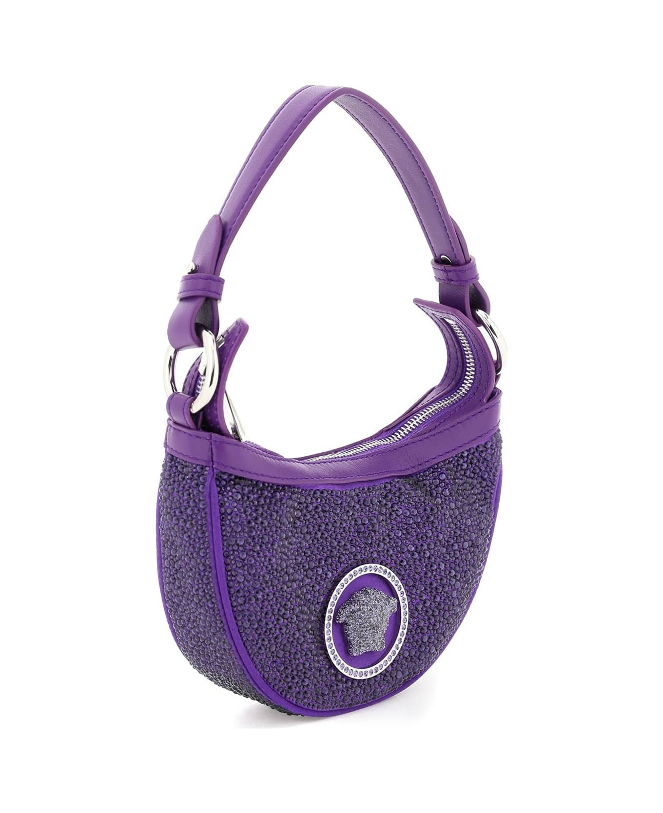 Mini Hobo Bag With Crystals - 3