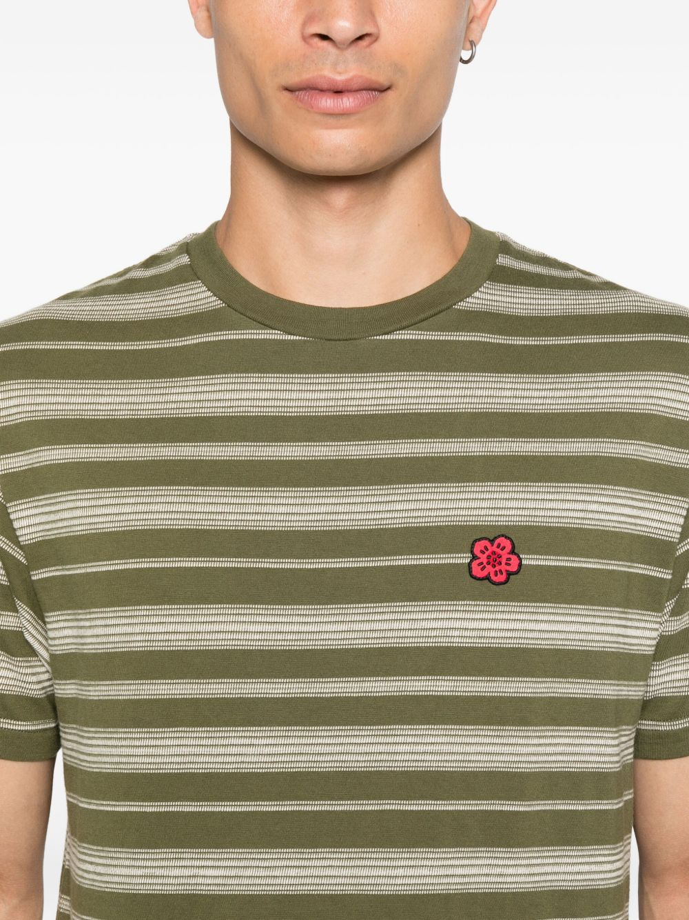 Boke Flower striped T-shirt - 4
