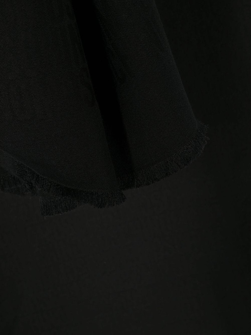 jacquard logo silk scarf 3