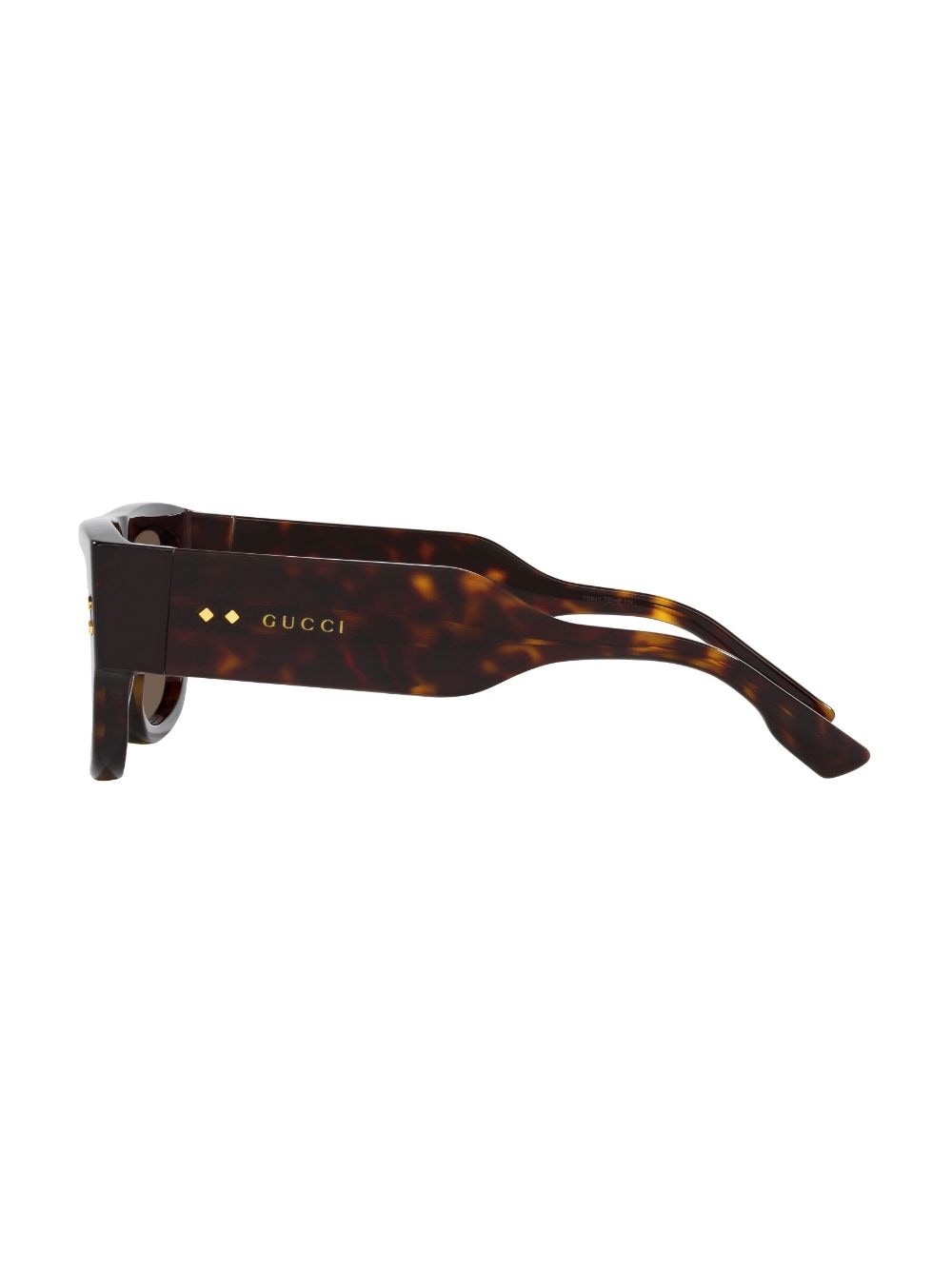 square-frame tortoiseshell sunglasses - 4