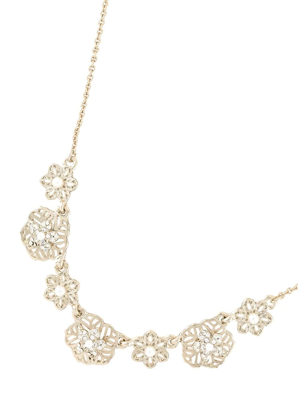 FLOWER FILIGREE CHARM NECKLACE - 3