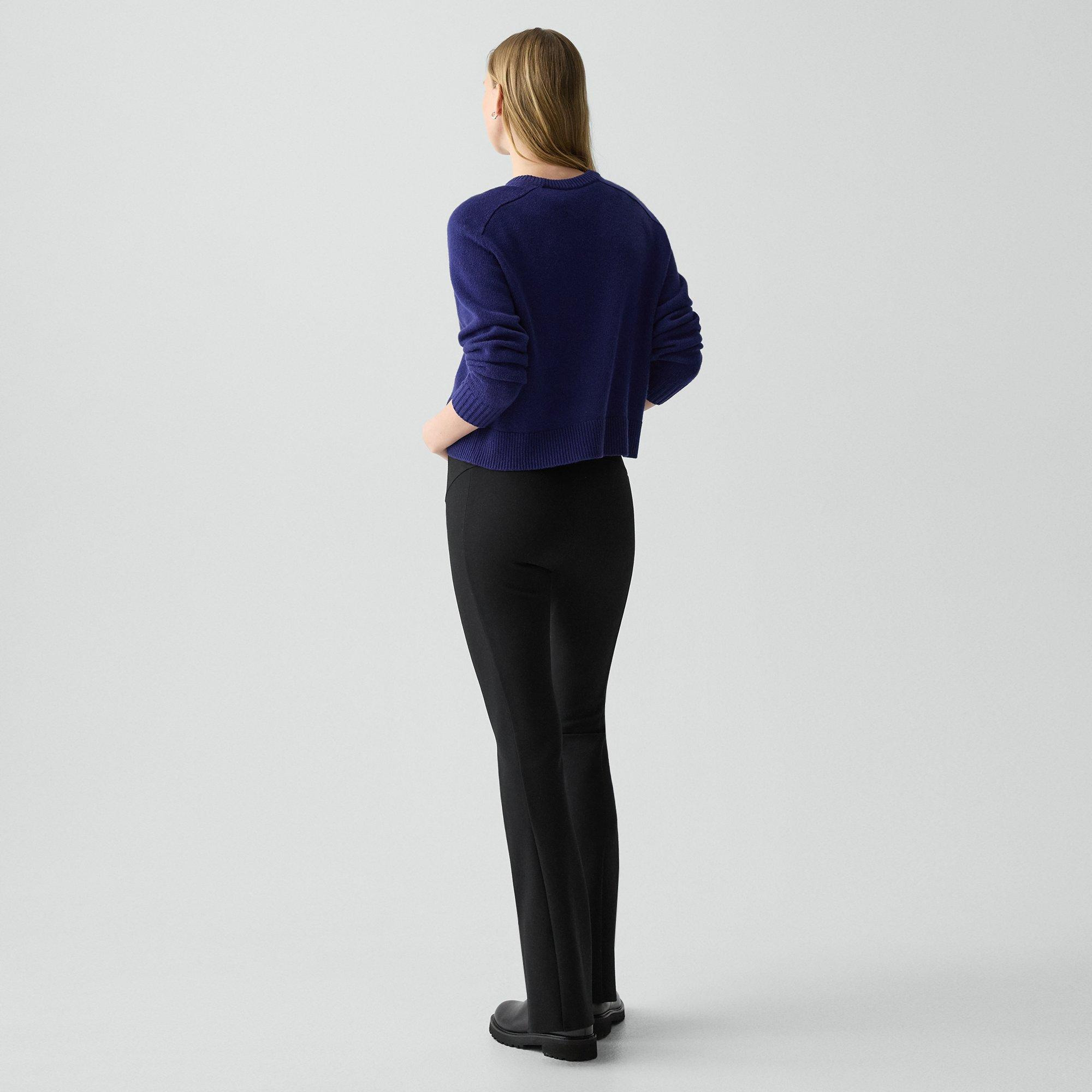 Flared Slit Legging in Motion Ponte - 4