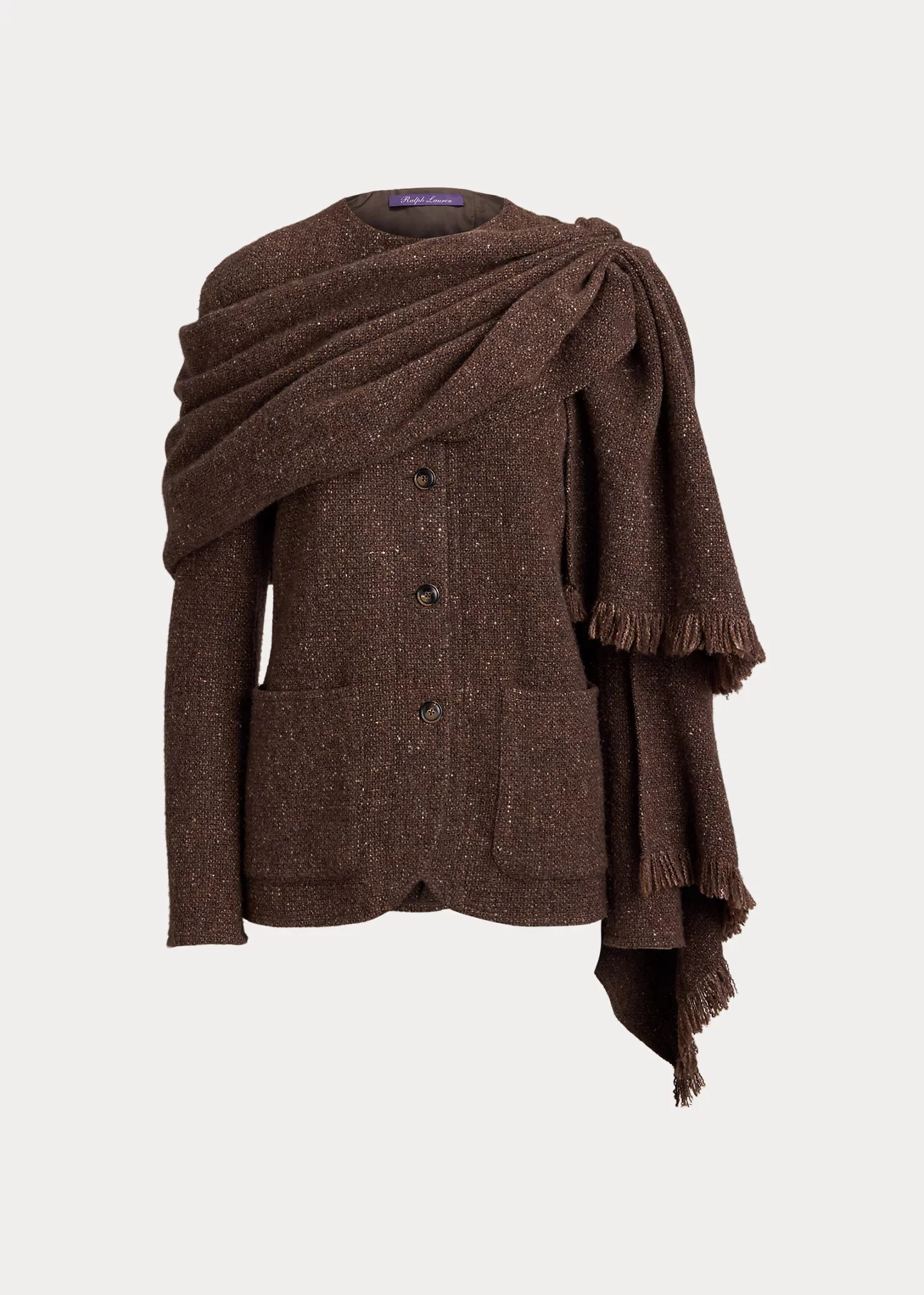 Alira Wool-Blend Donegal Tweed Jacket - 1