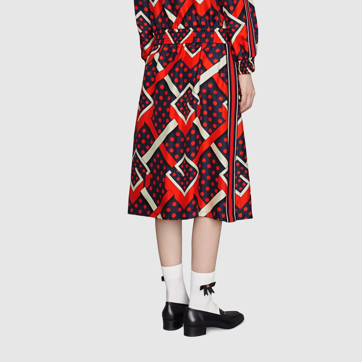 G dot labyrinth print skirt - 4