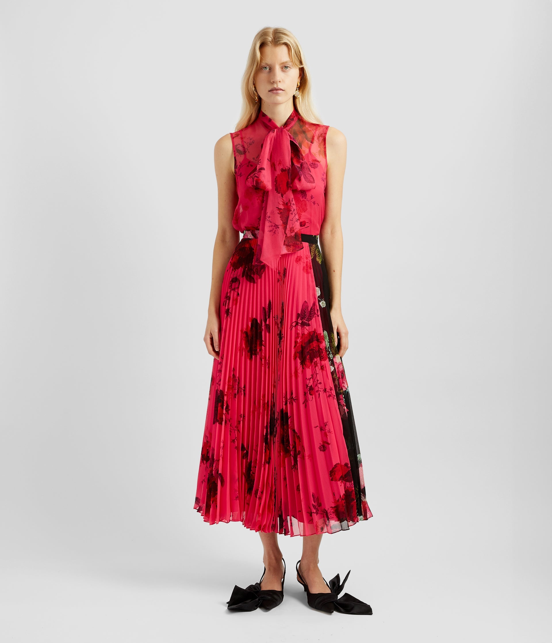 PLEATED MIDI SKIRT - 4