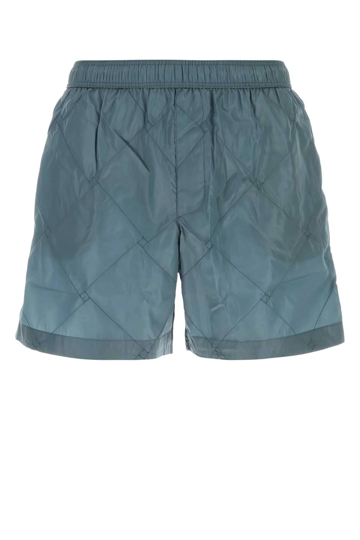 Bottega Veneta Men Air Force Blue Nylon Swimming Shorts - 1