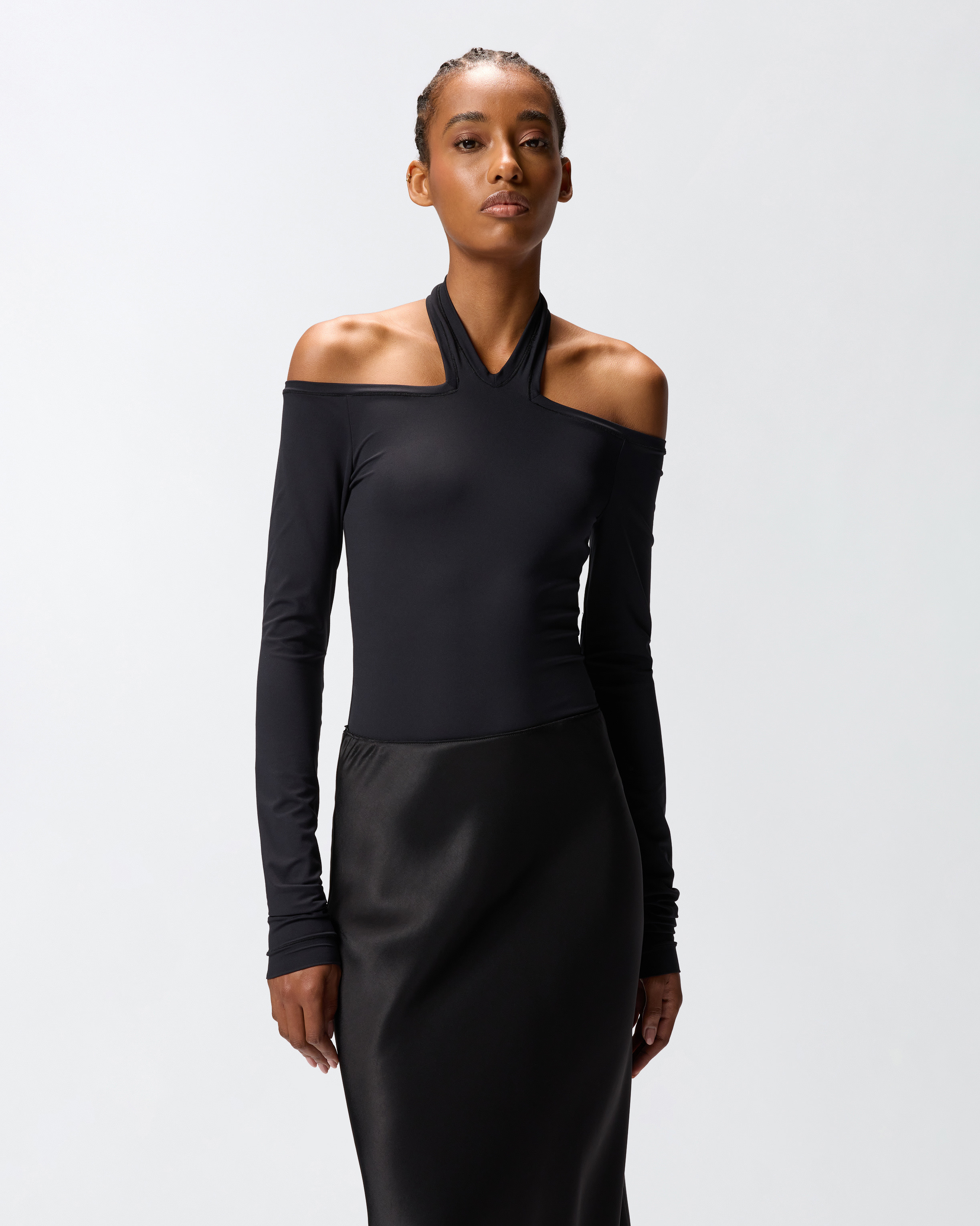 LONG-SLEEVED BODYSUIT WITH OPEN SHOULDERS - 2