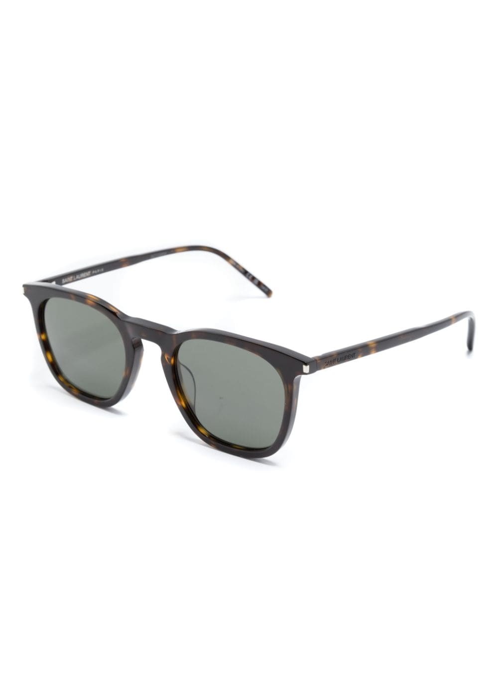 tortoiseshell-effect square-frame sunglasses - 2