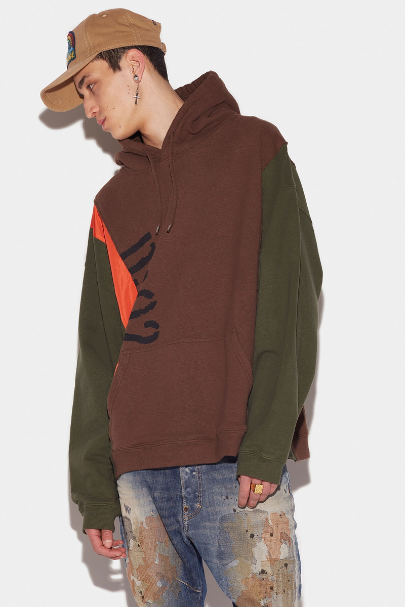 DSQ2 PANEL HOODIE 3