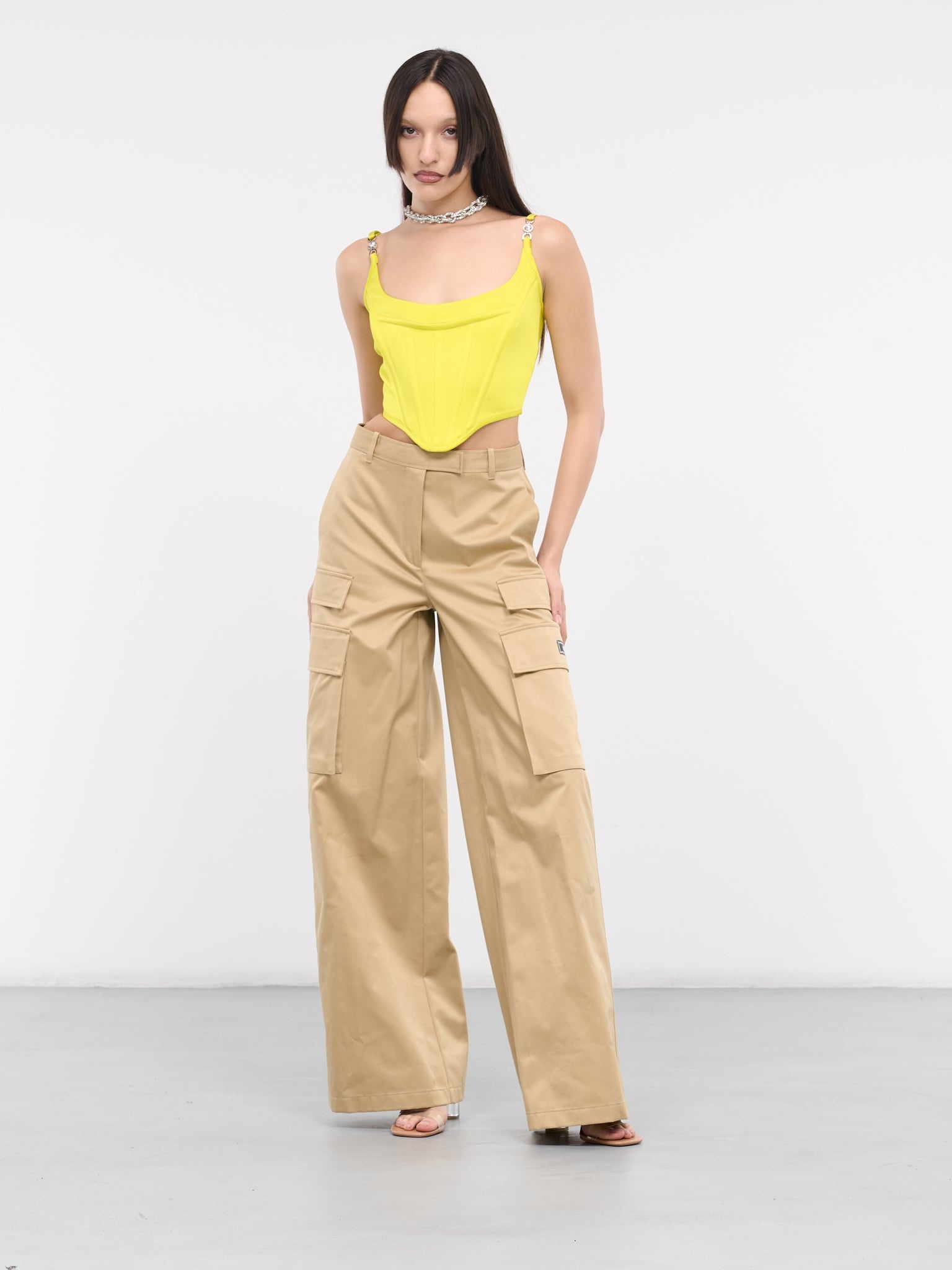 Gabardine Cargo Pants - 6