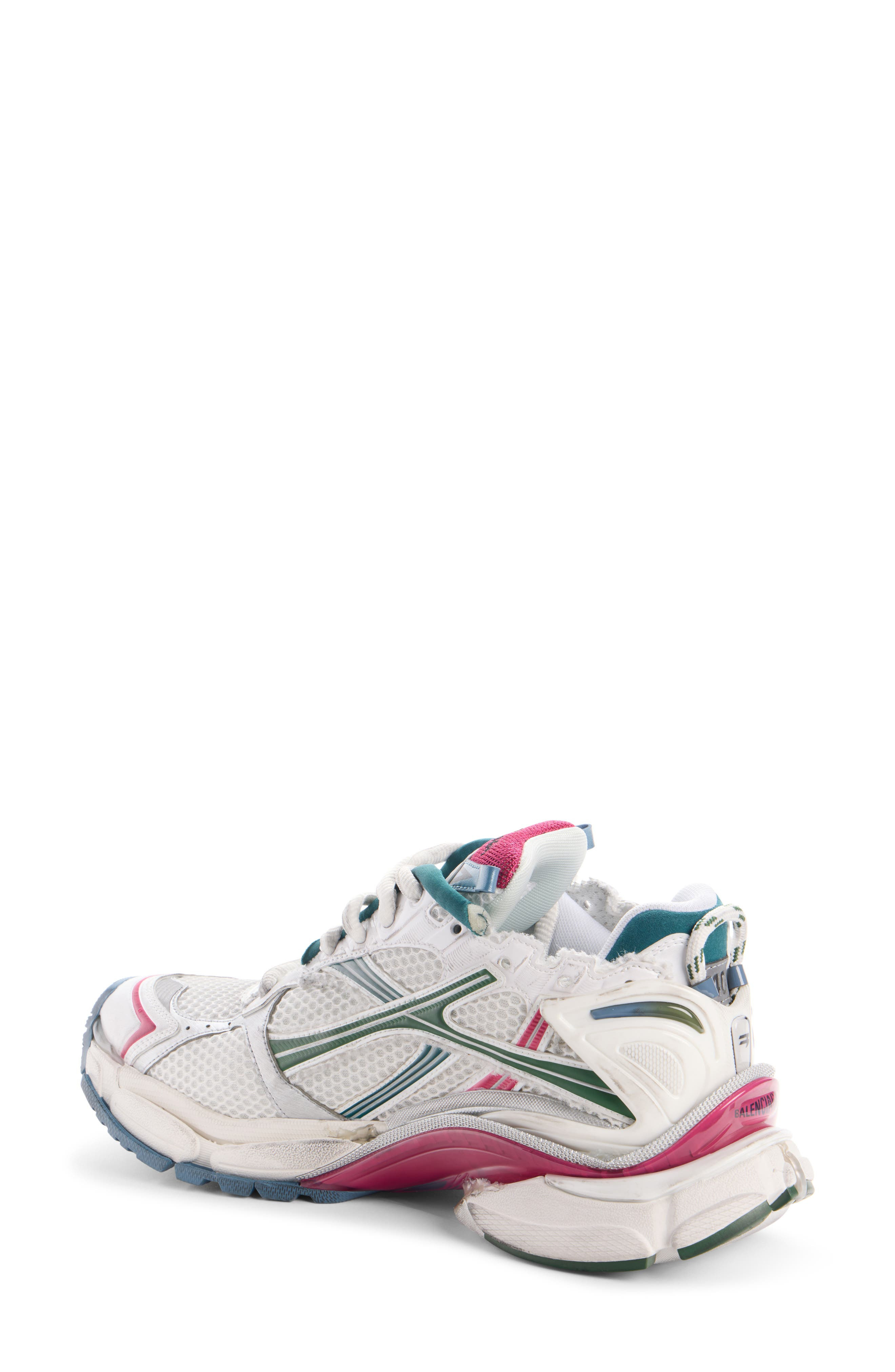 Balenciaga Runner Sneaker in White/Dark Green/Blue/Pink at Nordstrom - 2