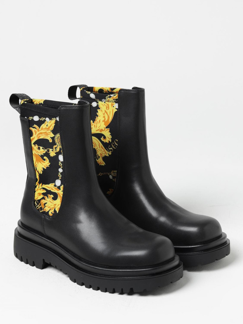 VERSACE JEANS COUTURE Baroque Versace Jeans Couture ankle boots in synthetic leather outlook