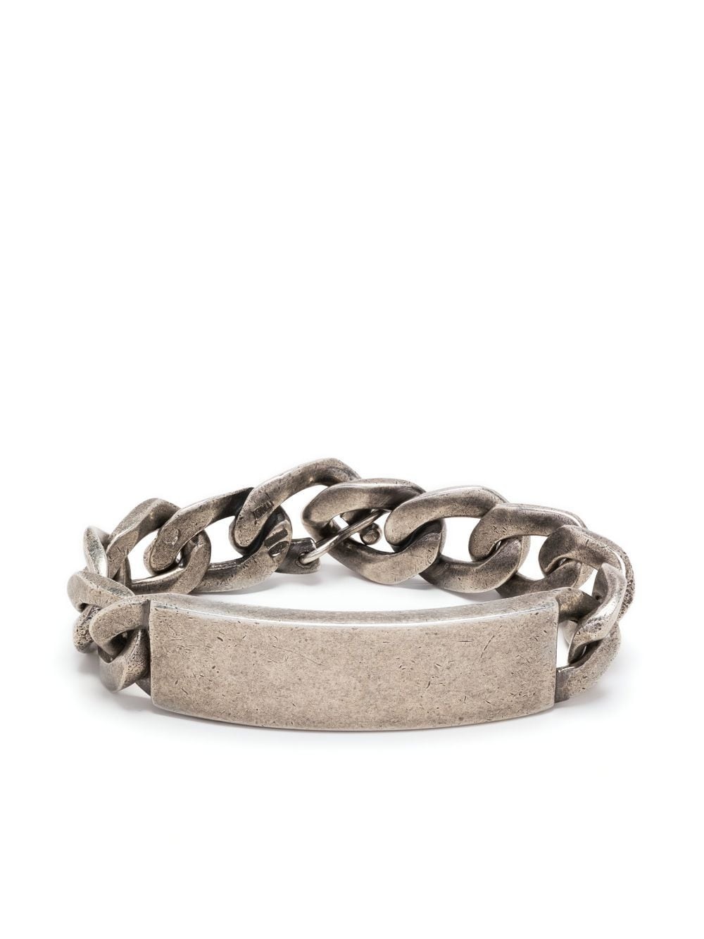 ID plaque curb chain bracelet - 1