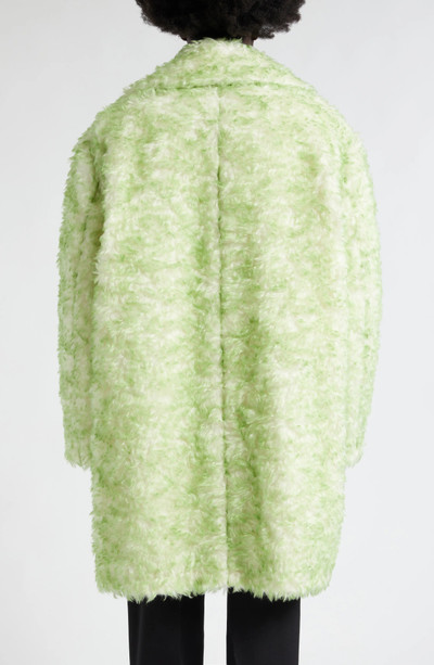 Jil Sander Mohair & Cotton Faux Fur Coat outlook