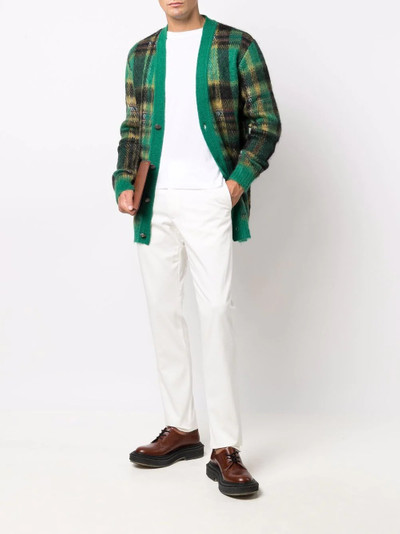 Etro tartan-check knit cardigan outlook