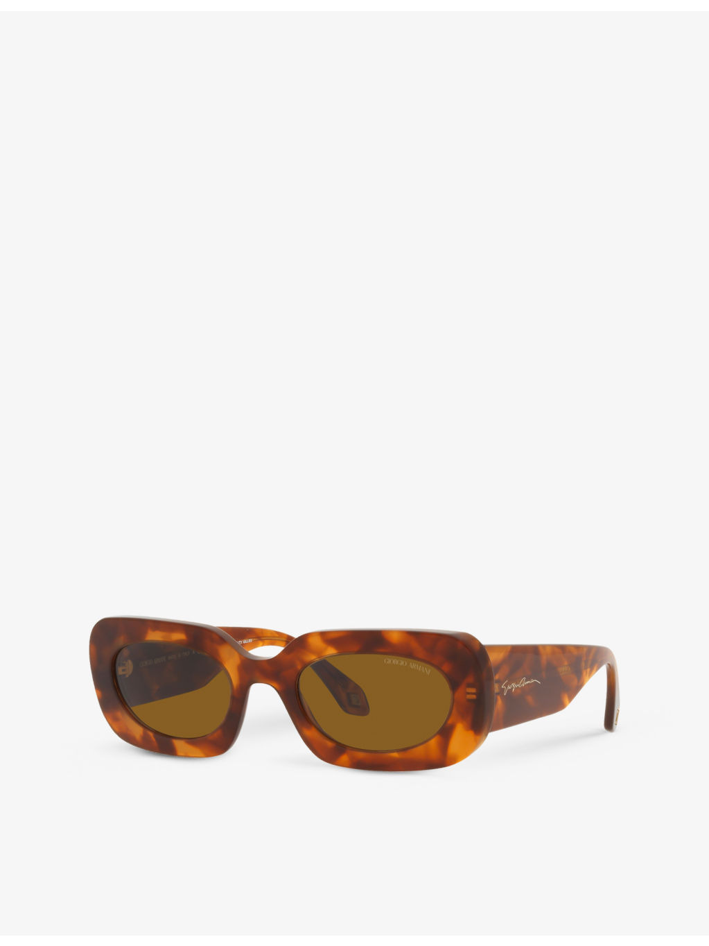 AR8182 tinted-lens rectangle-frame acetate sunglasses - 2
