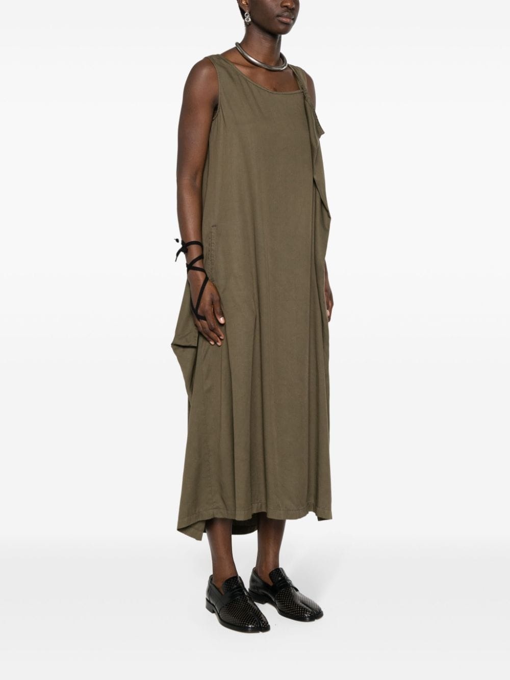 V-neck sleeveless maxi dress - 3