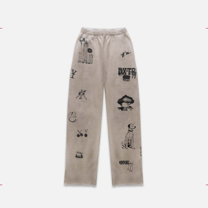 NY Sketch Oat Marl Sweat Pant 3