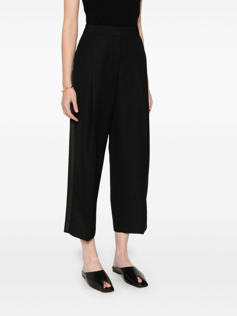 Wool blend trousers - 4
