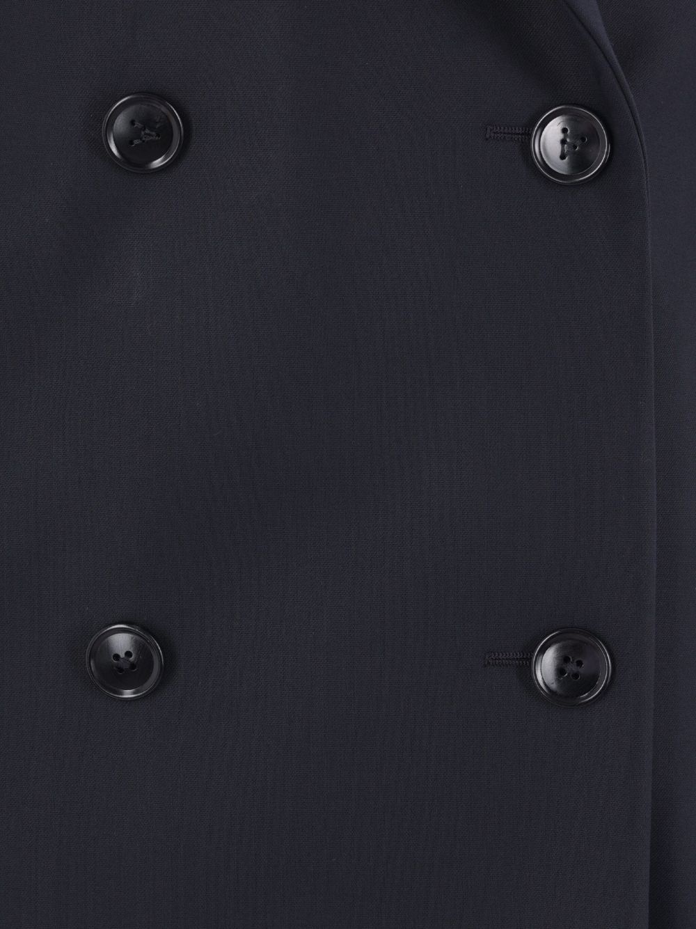 double-breasted padded-shoulder coat - 3