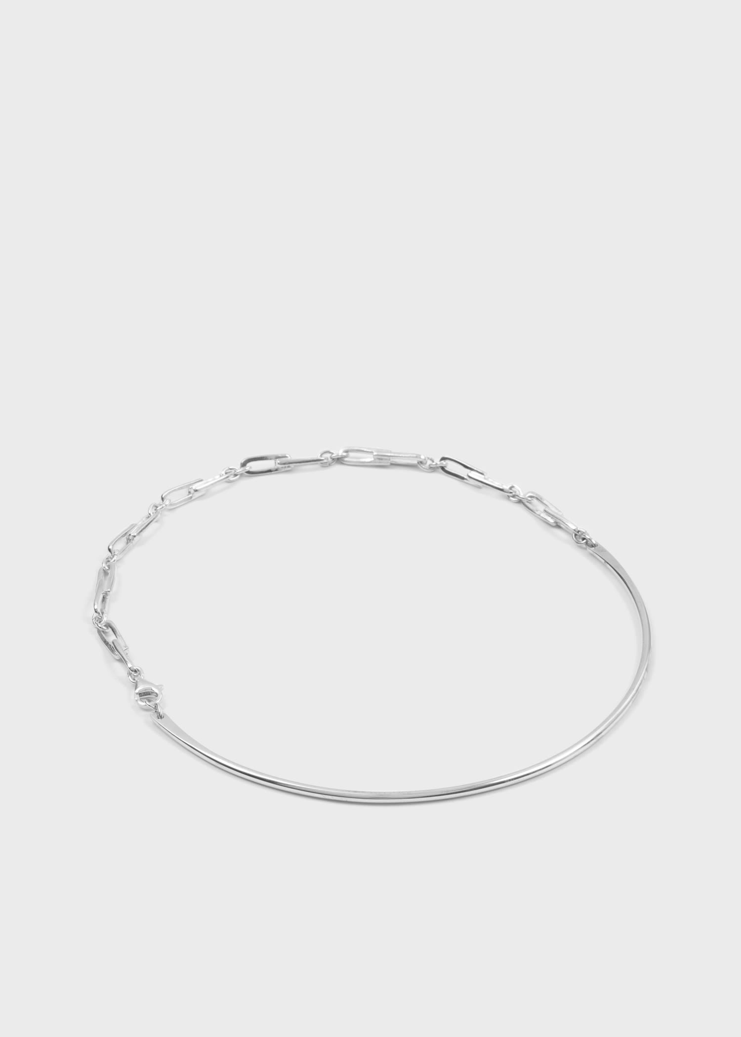 'Frank' Silver Choker Necklace - 5