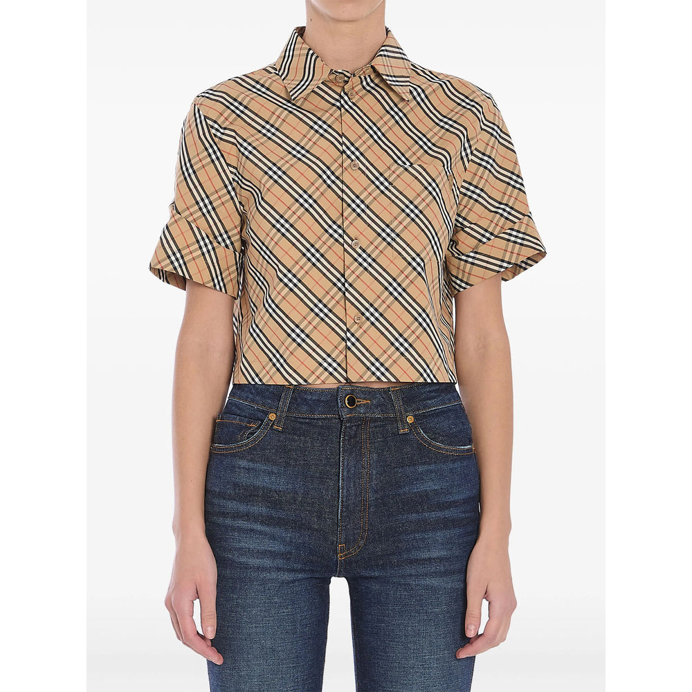 Burberry Neutrals Tops - Shirts Women - 1