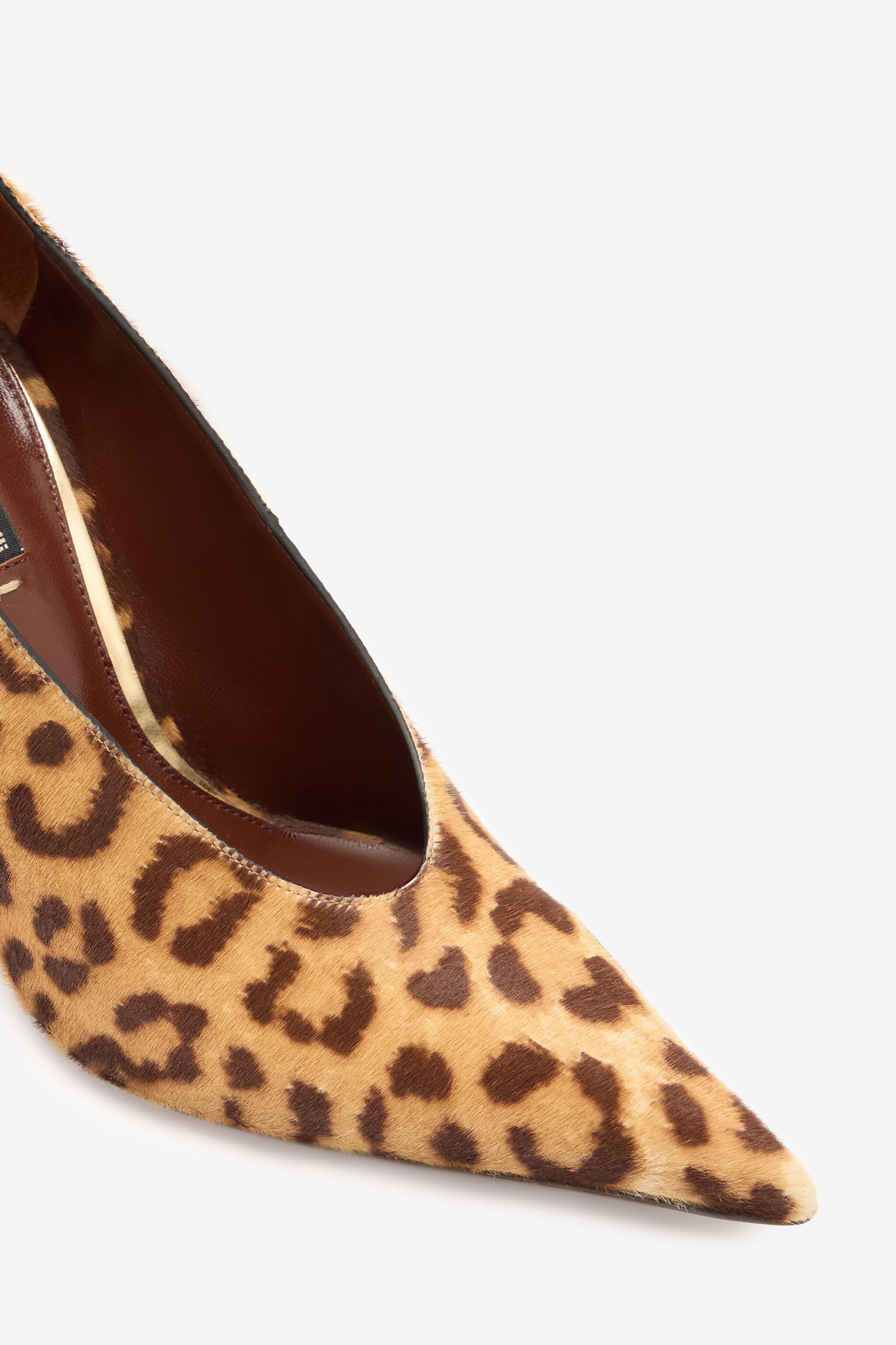 Hairy Leopard Skin Pumps - 5