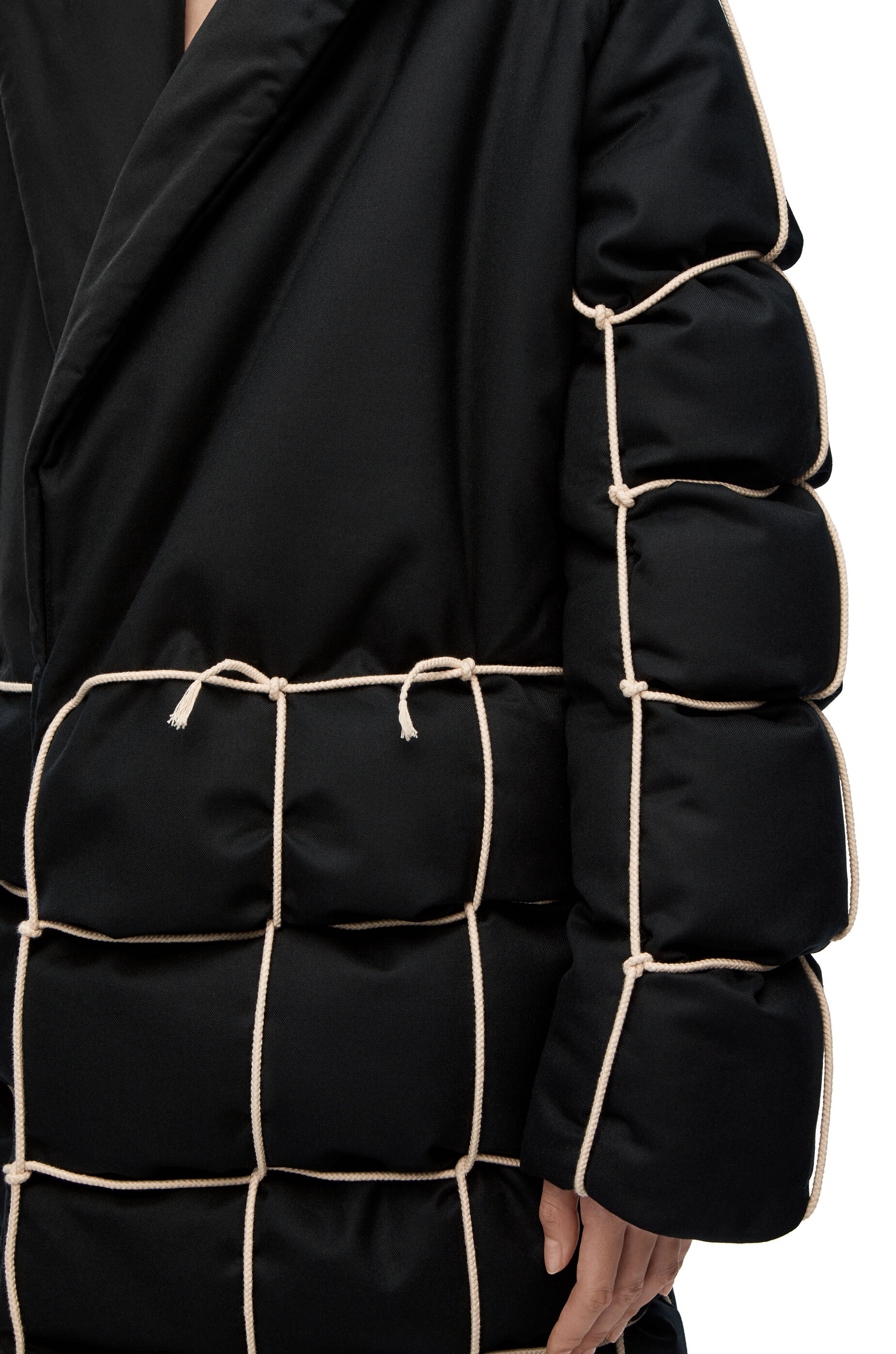 Quilted coat in wool - 4