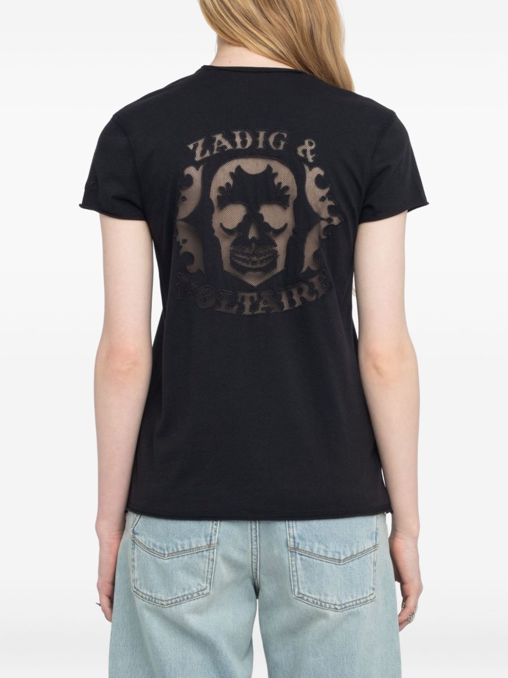 v-neck logo t-shirt - 7