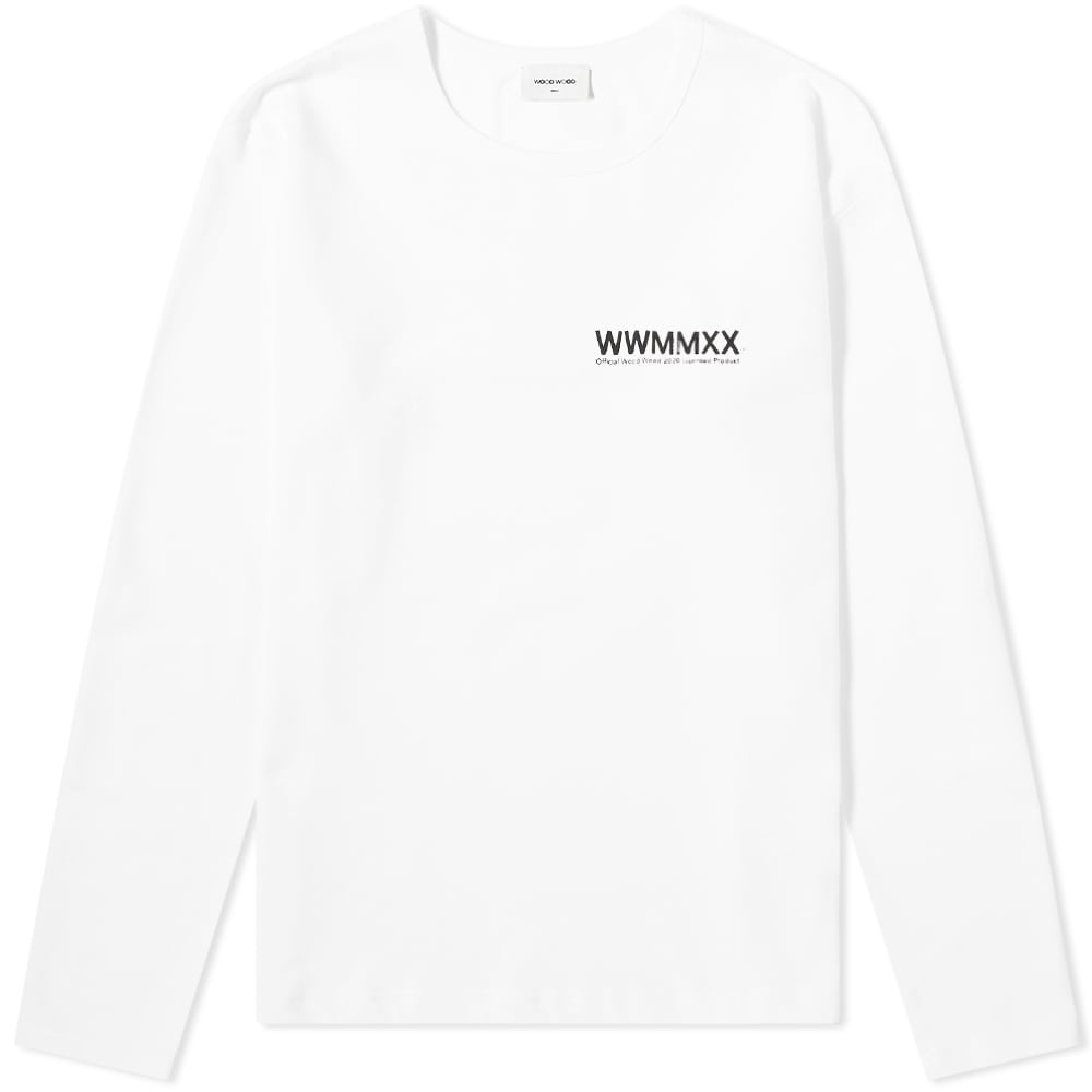 Wood Wood Long Sleeve Han Brush Strokes Tee - 1